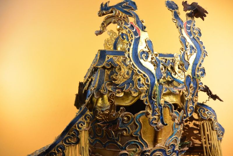 Alter chinesischer Theatre Kappe Chinesische Würdenträger 4
