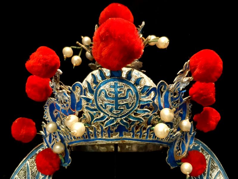 Alter chinesischer Theatre Kappe - Das Reich der aufgehenden Sonne 2