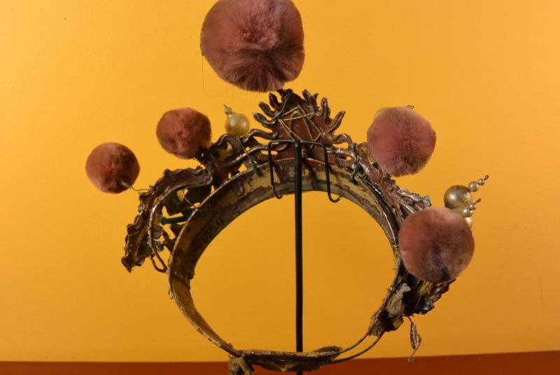 Alter chinesischer Theatre Kappe Diadem 5