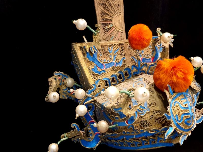 Alter chinesischer Theatre Kappe Freiheit 3