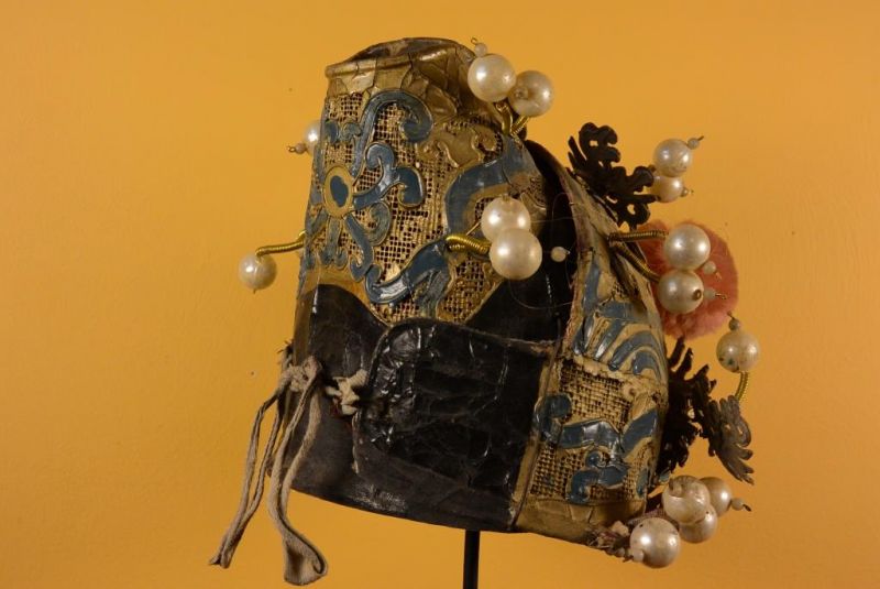 Alter chinesischer Theatre Kappe - Helm 2 4