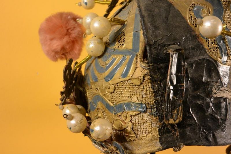 Alter chinesischer Theatre Kappe - Helm 2 5