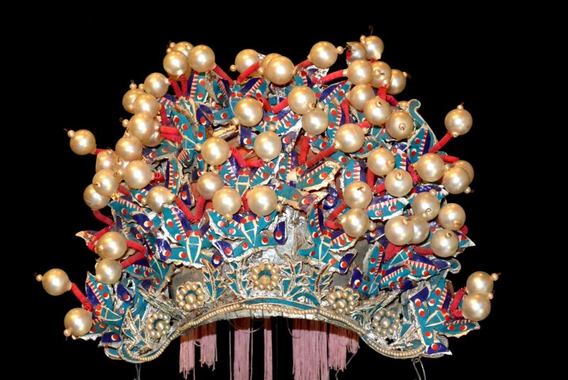 Alter chinesischer Theatre Kappe Kaiserin 3