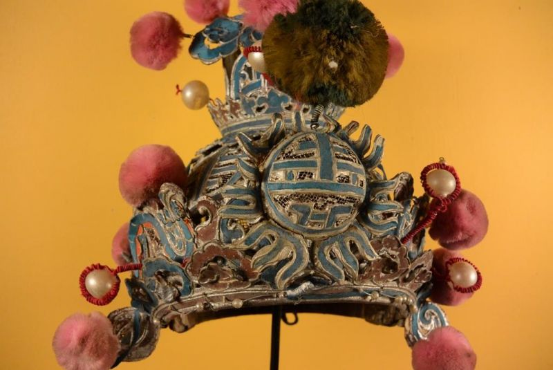 Alter chinesischer Theatre Kappe - Kämpfer Kappe 3 3