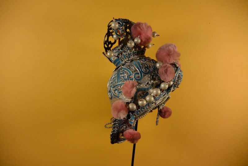 Alter chinesischer Theatre Kappe - Kämpfer Kappe 5 3