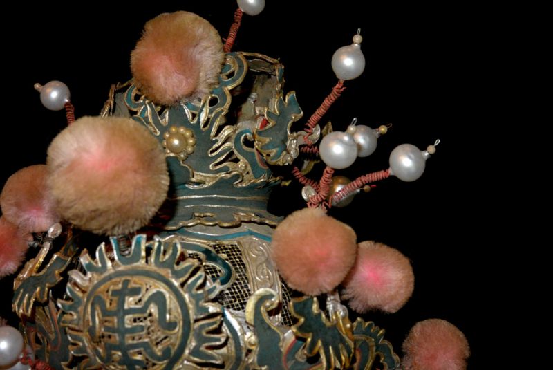 Alter chinesischer Theatre Kappe - Kämpfer Kappe 2