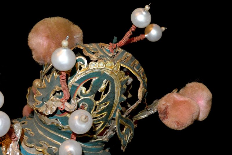 Alter chinesischer Theatre Kappe - Kämpfer Kappe 4