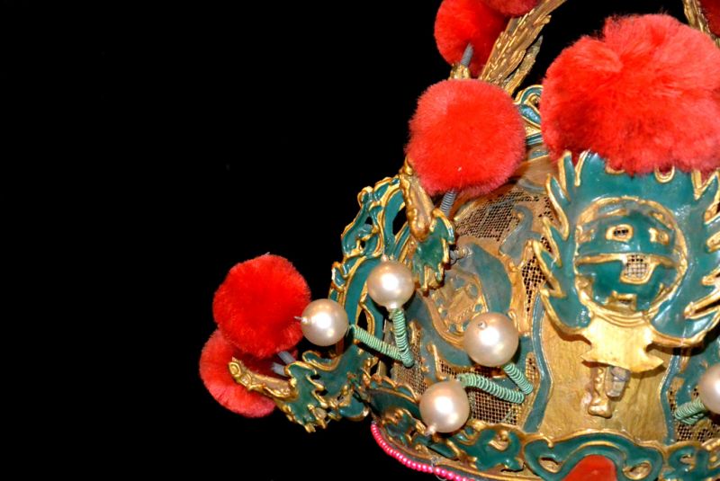 Alter chinesischer Theatre Kappe - Kämpfer Kappe 3