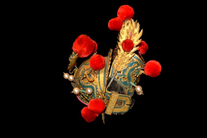 Alter chinesischer Theatre Kappe - Kämpfer Kappe 4