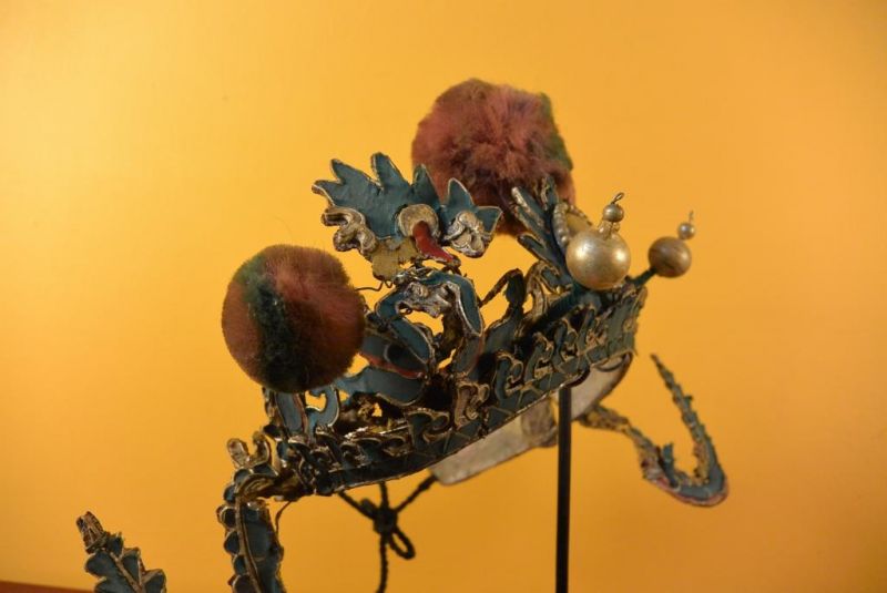 Alter chinesischer Theatre Kappe Krönchen 4