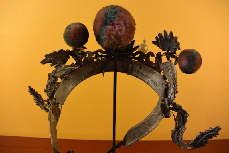 Alter chinesischer Theatre Kappe Krönchen 5