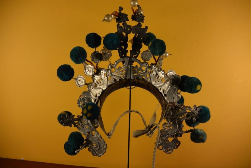 Alter chinesischer Theatre Kappe Mandarin 4