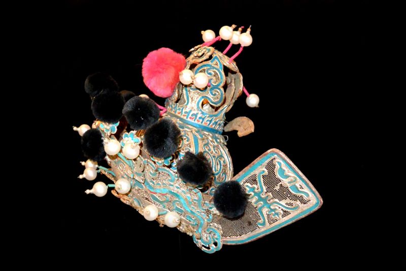Alter chinesischer Theatre Kappe Peking-Oper 4
