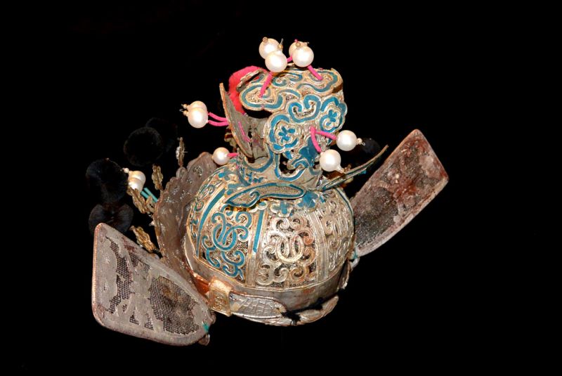 Alter chinesischer Theatre Kappe Peking-Oper 5