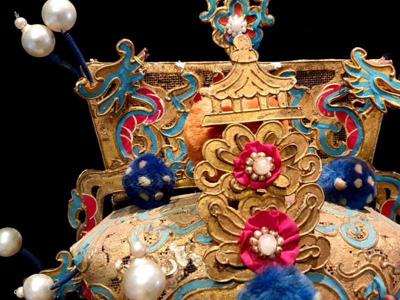 Alter chinesischer Theatre Kappe Peking-Oper 2
