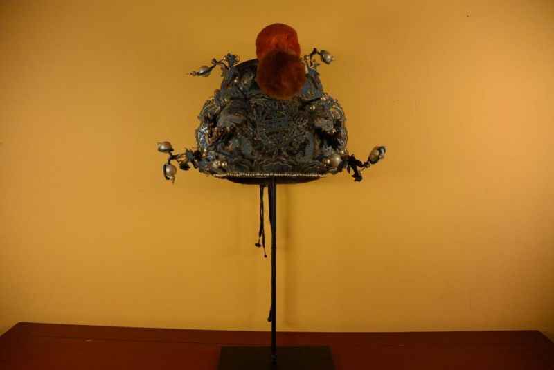 Alter chinesischer Theatre Kappe - Sonne und Drachen 2 2