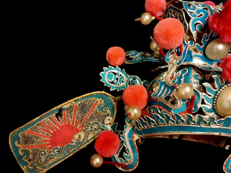 Alter chinesischer Theatre Kappe - Sonnenhut 2