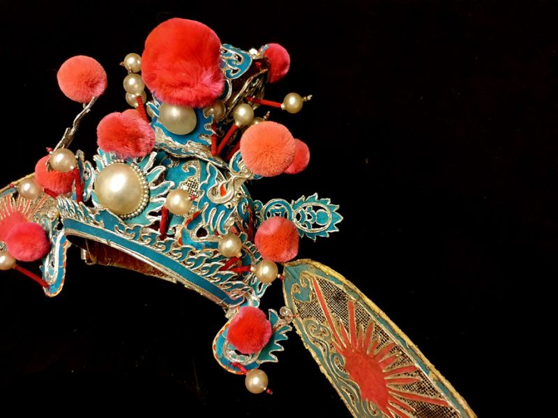 Alter chinesischer Theatre Kappe - Sonnenhut 3