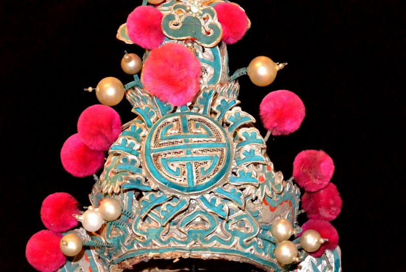 Alter chinesischer Theatre Kappe Tänzer der Peking-Oper 3