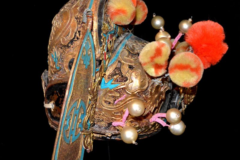 Alter chinesischer Theatre Kappe Windjäger 5
