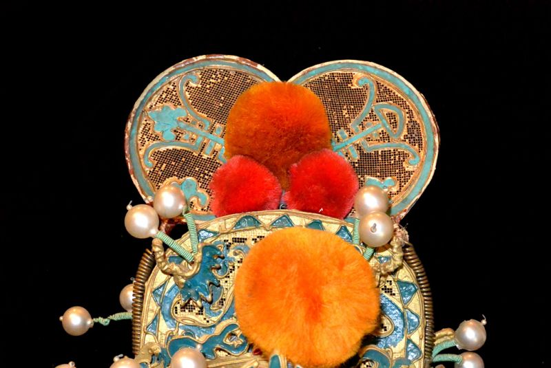 Alter chinesischer Theatre Kappe Zauberer 2