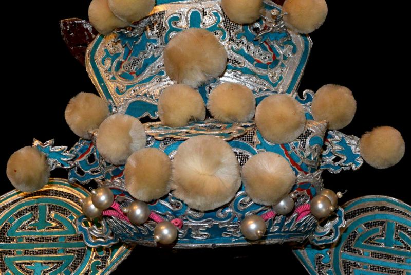 Alter chinesischer Theatre Kappe Zauberer 2