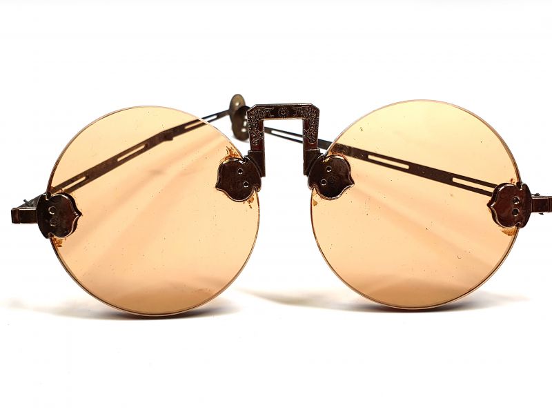 Altes Paar chinesische Brille - 70 Jahre - Rauchglas 2