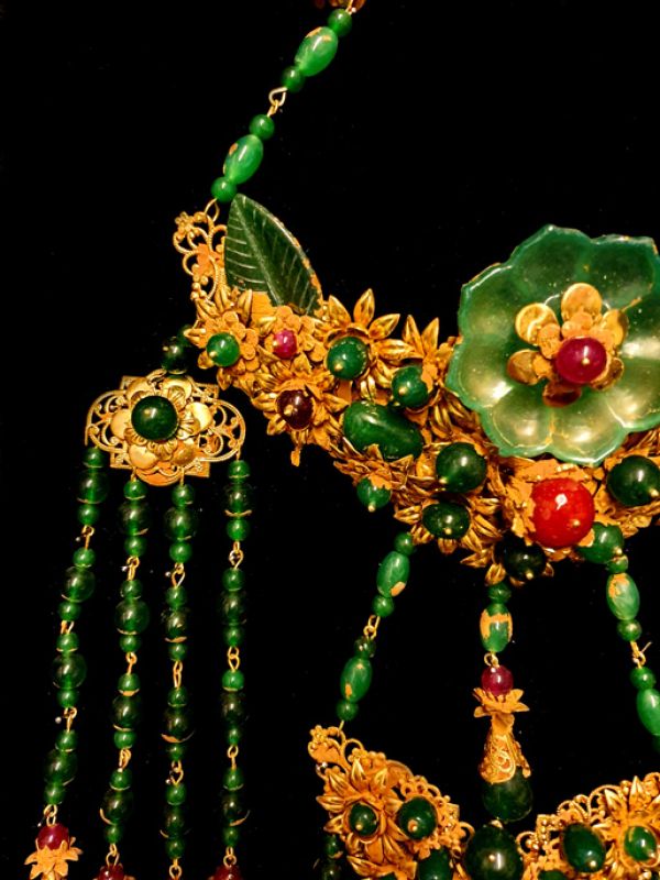 Altes Theaterjuwel - Kaiser und Kaiserin - Verde (jade), dorado... 3