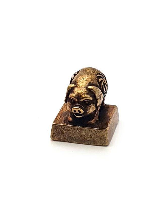 Amulet Talisman - Tibet - chinese seal - pig 2