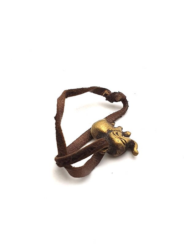 Amuleto Talismán - Elefante y cordón de cuero 3