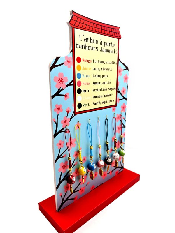 Cliquez sur la vignette pour agrandir et survolez la photo pour zoomer Amulette Japonaise Maneki-neko - Porte-bonheur à suspendre - Bleu: Calme et paix 5