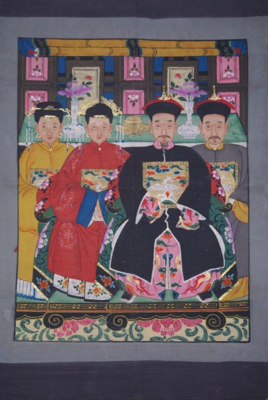 Ancêtres Chinois sur toile 4 personnes