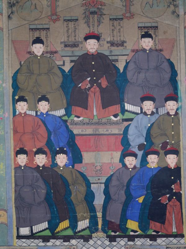 Ancianos Ancestros Chinos Dinastía Qing - Antigüedad 3