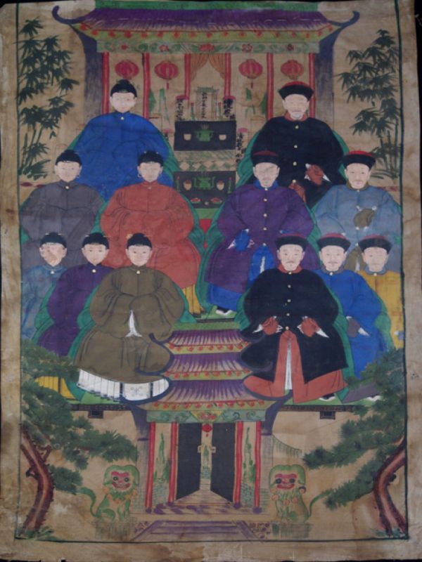 Ancianos Ancestros Chinos Dinastía Qing - Familia de china 1