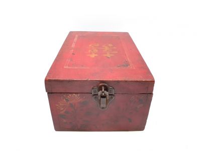 Ancien Coffre Chinois Caractère bonheur - Mariage Ancien Coffre Chinois Caractère bonheur - Mariage