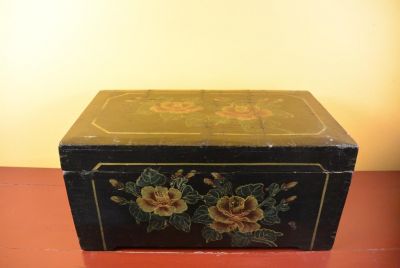 Ancien Coffre Chinois époque Mao - Fleurs