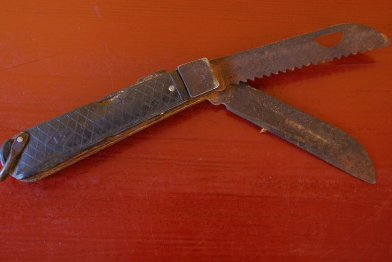 Ancien Couteau Chinois 2 lames 1