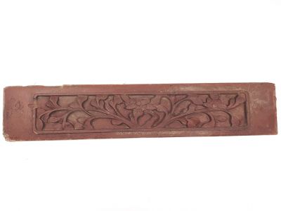 Ancien Grand Bois de Chine - Dynastie Qing - Fleurs 2 Ancien Grand Bois de Chine - Dynastie Qing - Fleurs 2