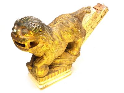 Ancien Lion gardien chinois Gardien protecteur Ancien Lion gardien chinois Gardien protecteur