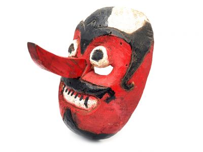 Ancien masque de Java (100 ans) - Théâtre indonésien - Masque Topeng javanais 