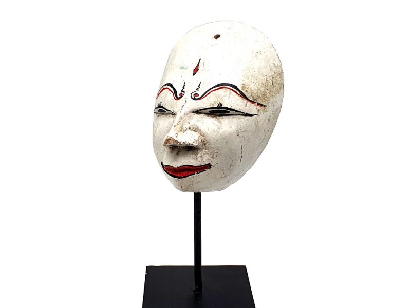 Ancien masque de Java (50 ans) - Blanc 2 2