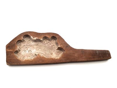 Ancien Moule Chinois en Bois Lion gardien chinois Ancien Moule Chinois en Bois Lion gardien chinois