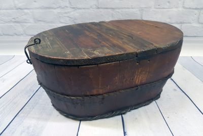 Ancienne Boite Chinoise Boite à riz en bois Ancienne Boite Chinoise Boite à riz en bois