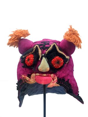 Ancienne Coiffe d'enfant Petit monstre - Violet Ancienne Coiffe d'enfant Petit monstre - Violet