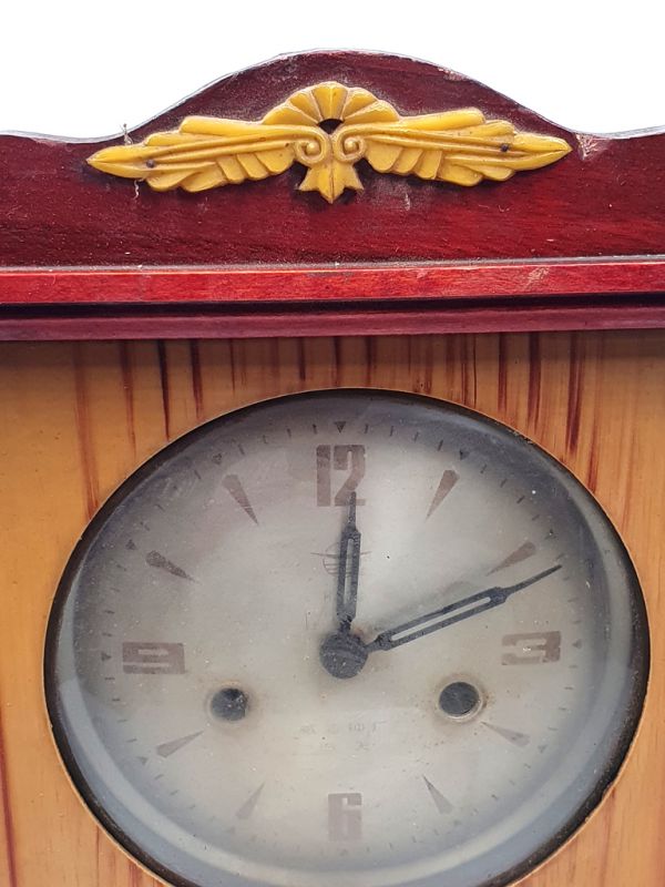 Ancienne horloge chinoise - Pendule de Chine - Haidu - Oiseaux du paradis 2