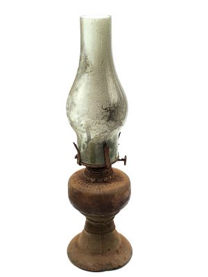 Ancienne lampe à pétrole chinoise - début du XXème siècle