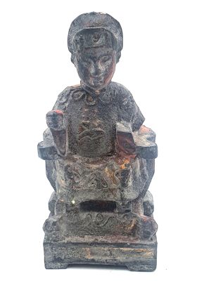 Ancienne reproduction - Petite Statue votive Chinoise - L'impératrice Qing