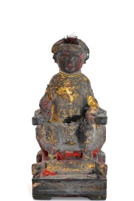 Ancienne reproduction - Petite Statue votive Chinoise - Noble chinois Ancienne reproduction - Petite Statue votive Chinoise - Noble chinois