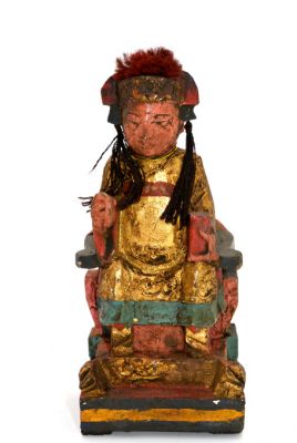 Ancienne reproduction - Petite Statue votive Chinoise - Qing Ancienne reproduction - Petite Statue votive Chinoise - Qing