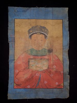 Ancienne reproduction - Portrait d'ancêtres Chinois - Impératrice